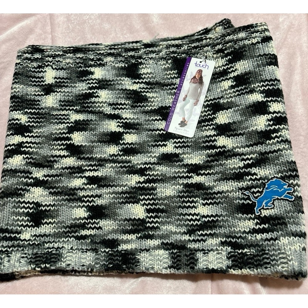 NEW Touch by Alyssa Milano NFL‎ Detroit Lions Space Dye Knit Neck Muffler